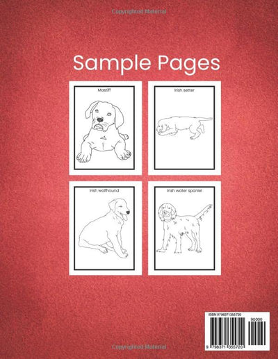 Hot Diggity Dog Coloring Book Vol 5 – Another 20 Amazing Beautiful and Uniquely Hand Drawn Dogs to Color For Fun and Stress Relief G.E.M.