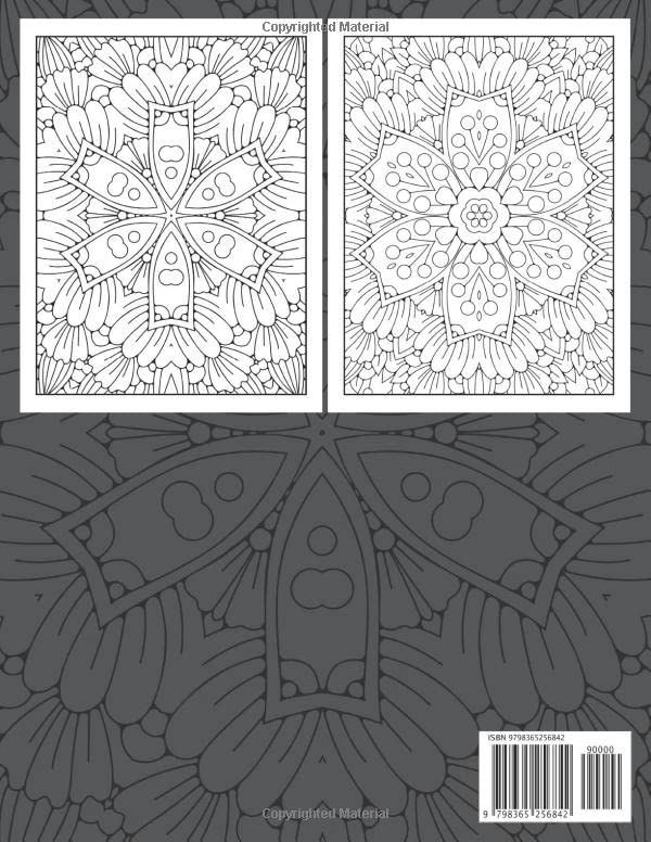 Stress Relieving Flower Patterns Coloring Book for Adults: Perfect for Everyone to Color with Relaxing Designs for Hours of Coloring Fun! G.E.M.